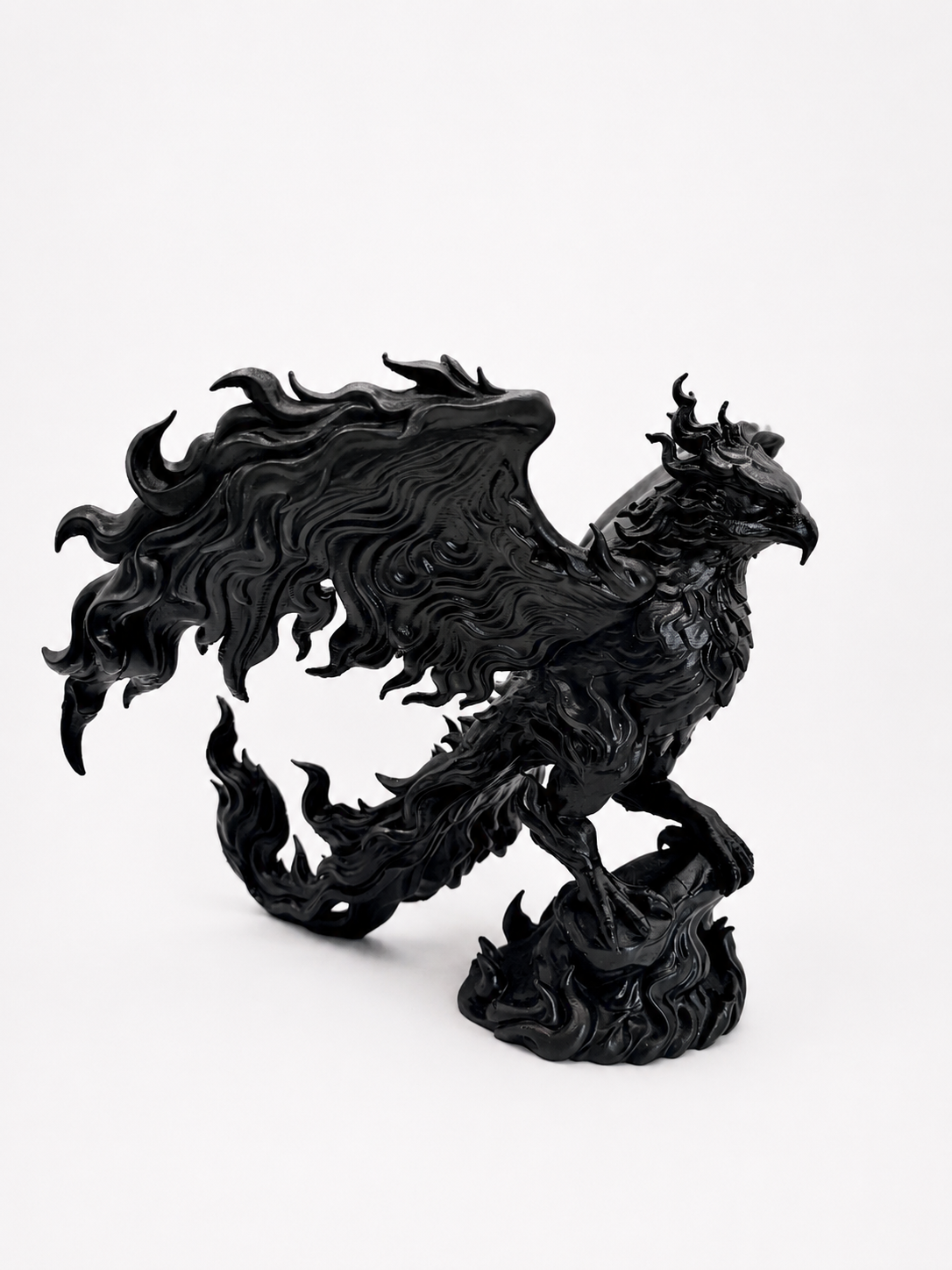 Sculpture d'aigle de feu