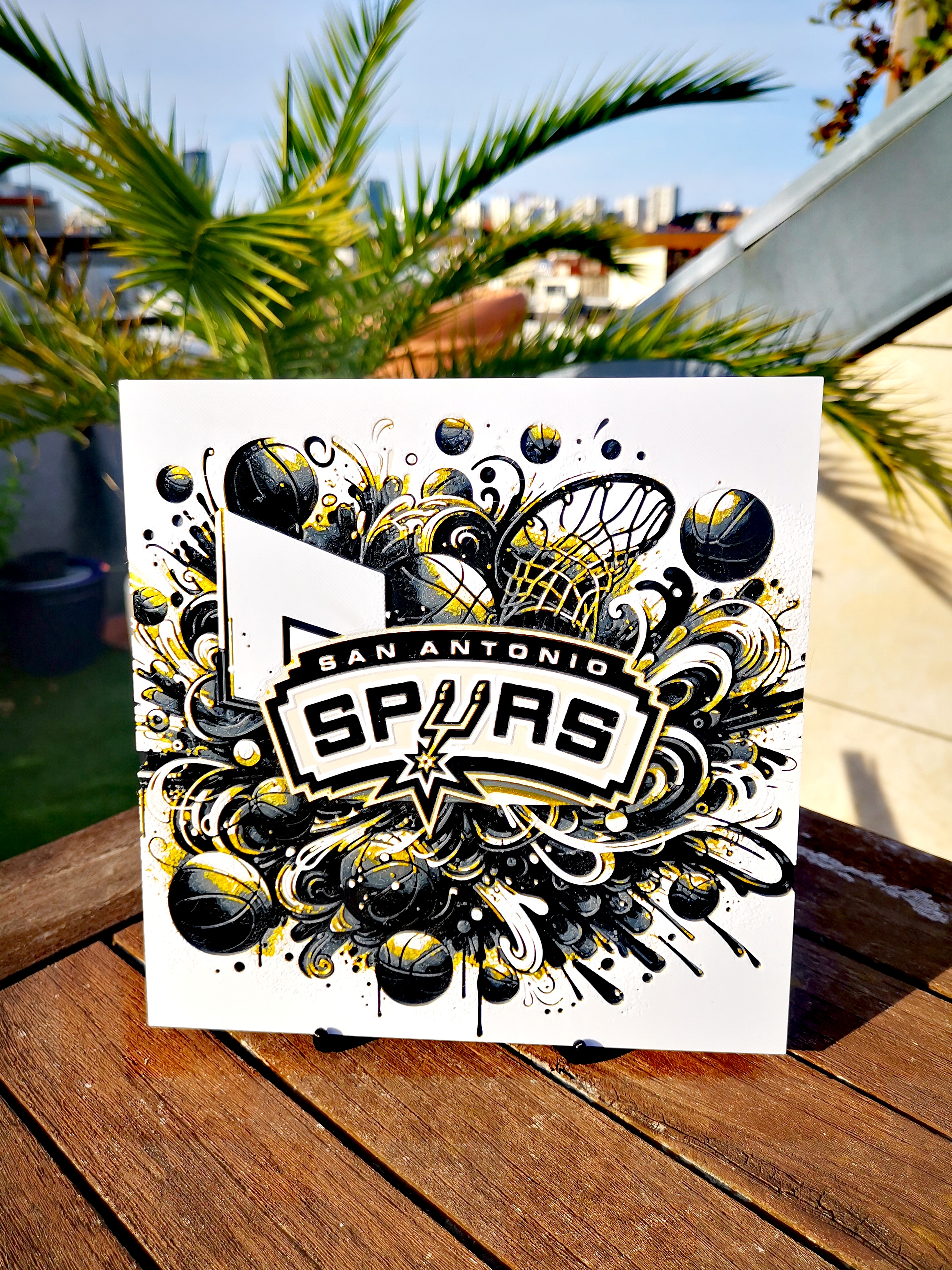 Gravure blason des San Antonio Spurs