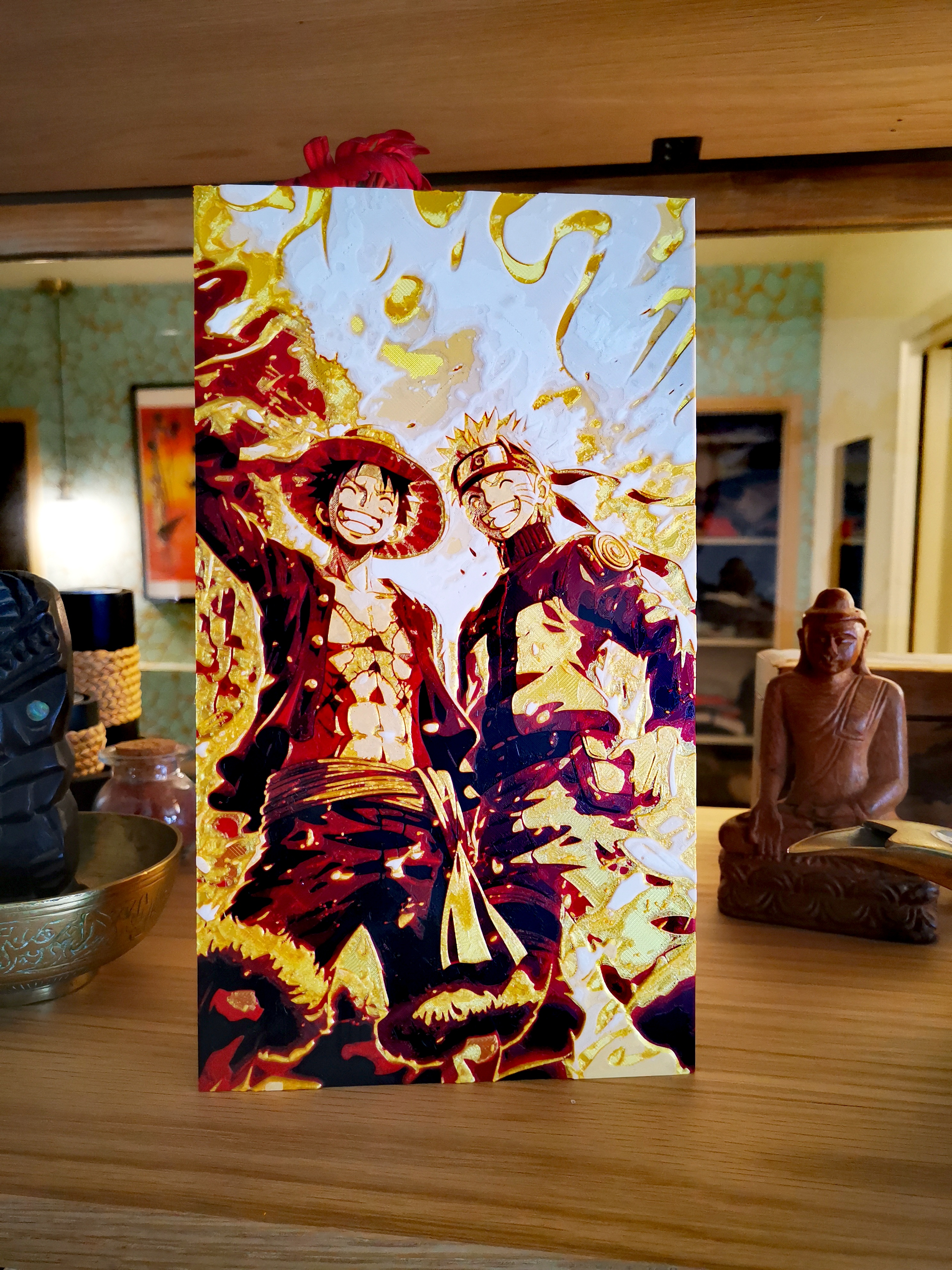 Gravure de Naruto & Luffy