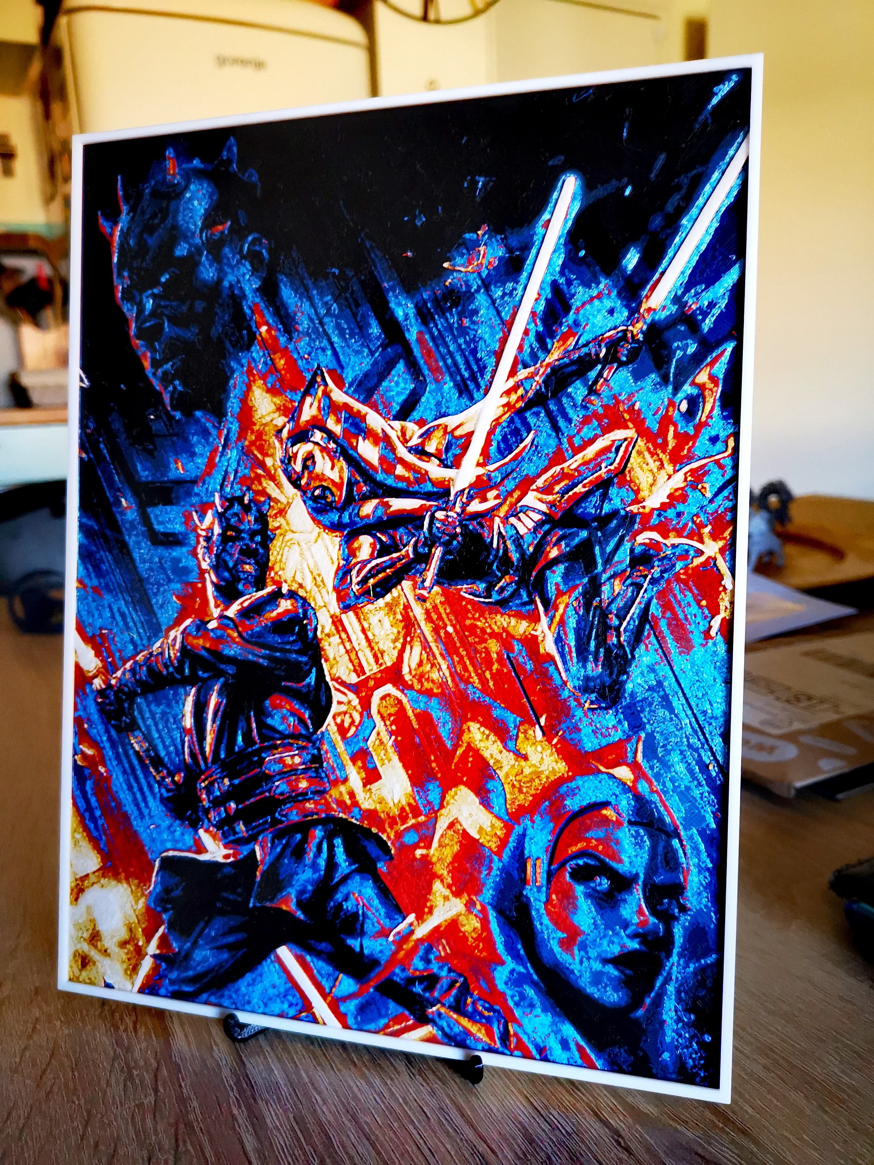Gravure Ahsoka Tano vs Dark Maul