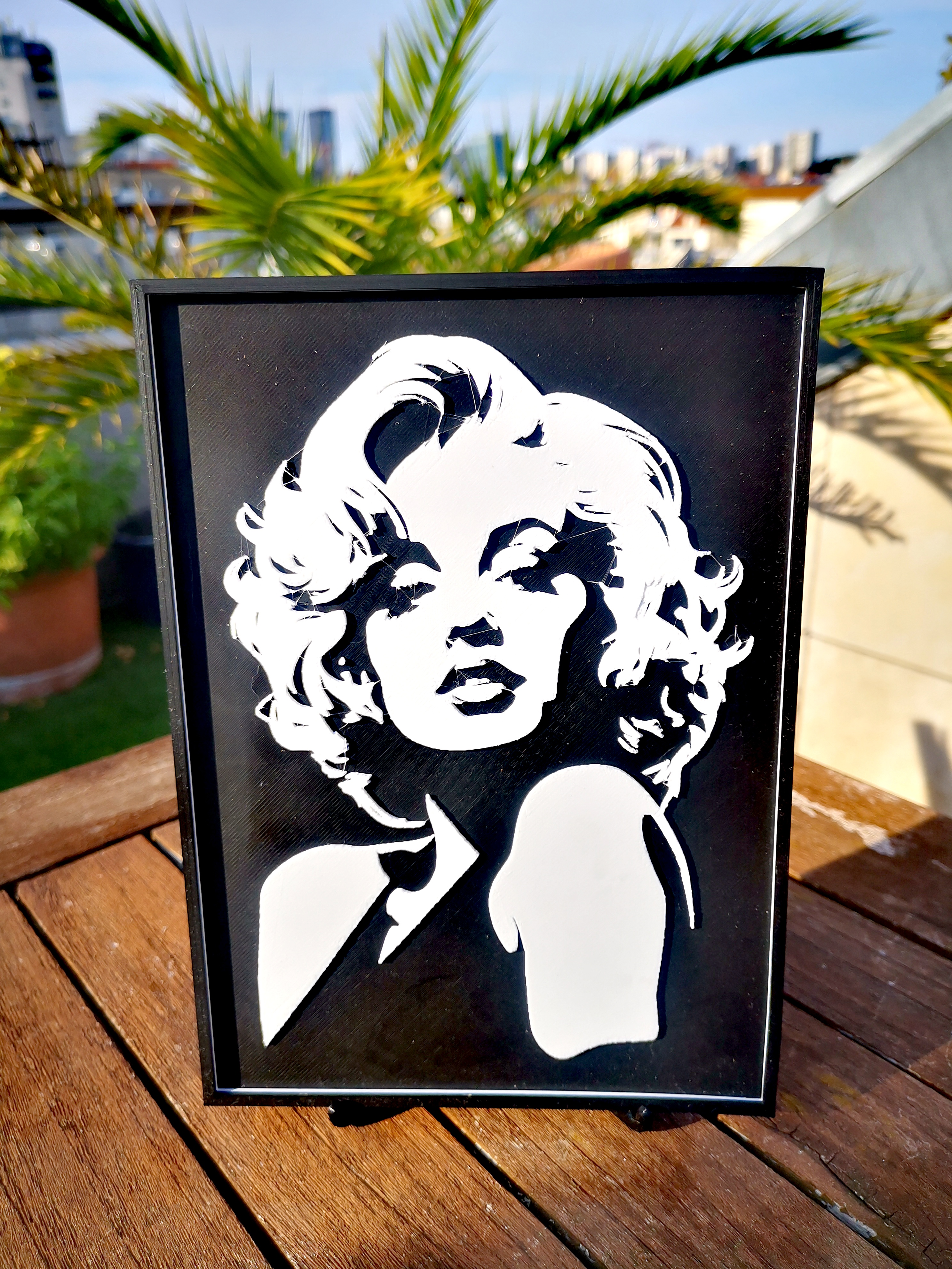 Gravure Marilyn Monroe N&B