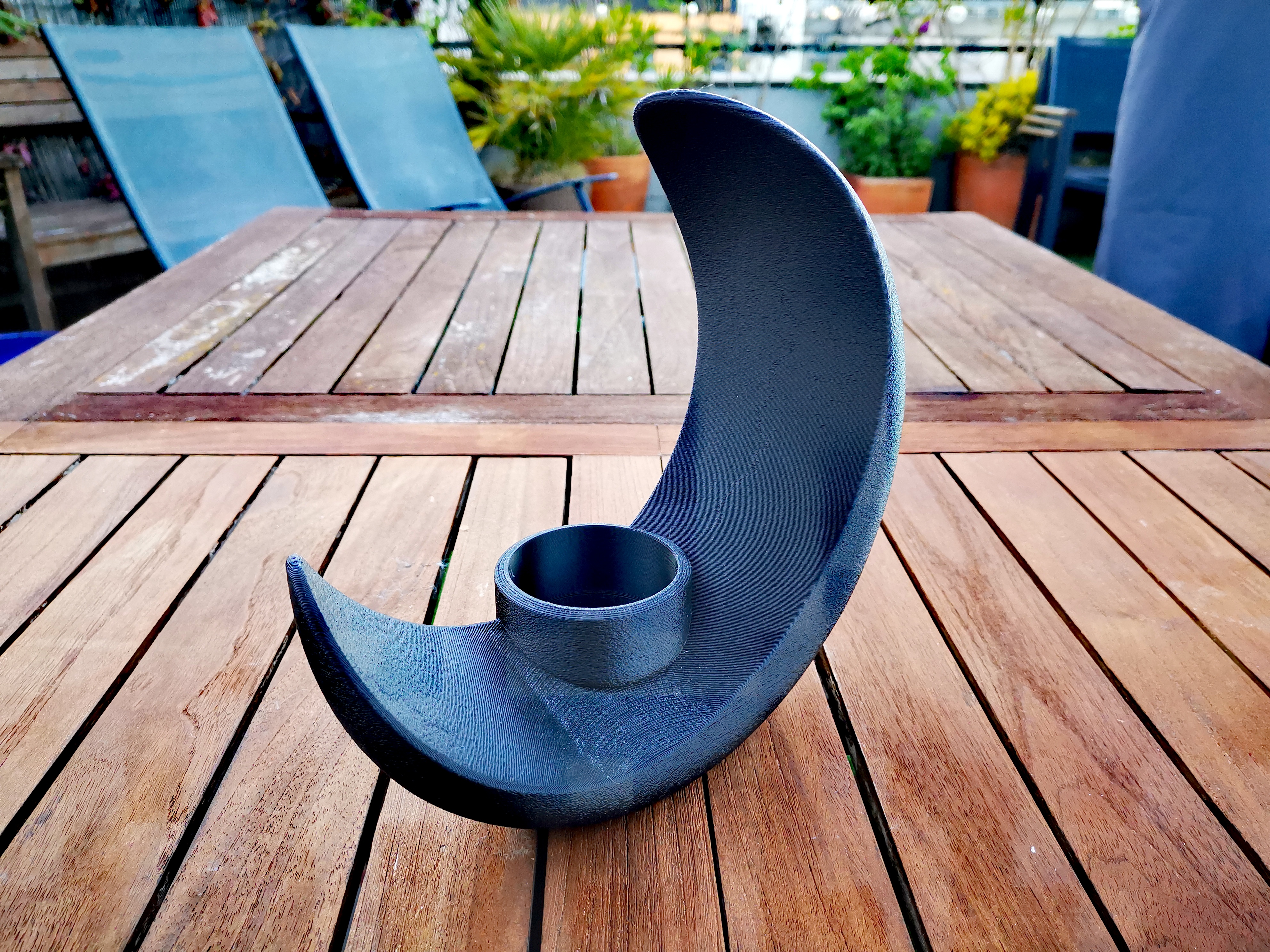 Pot décoratif croissant de lune