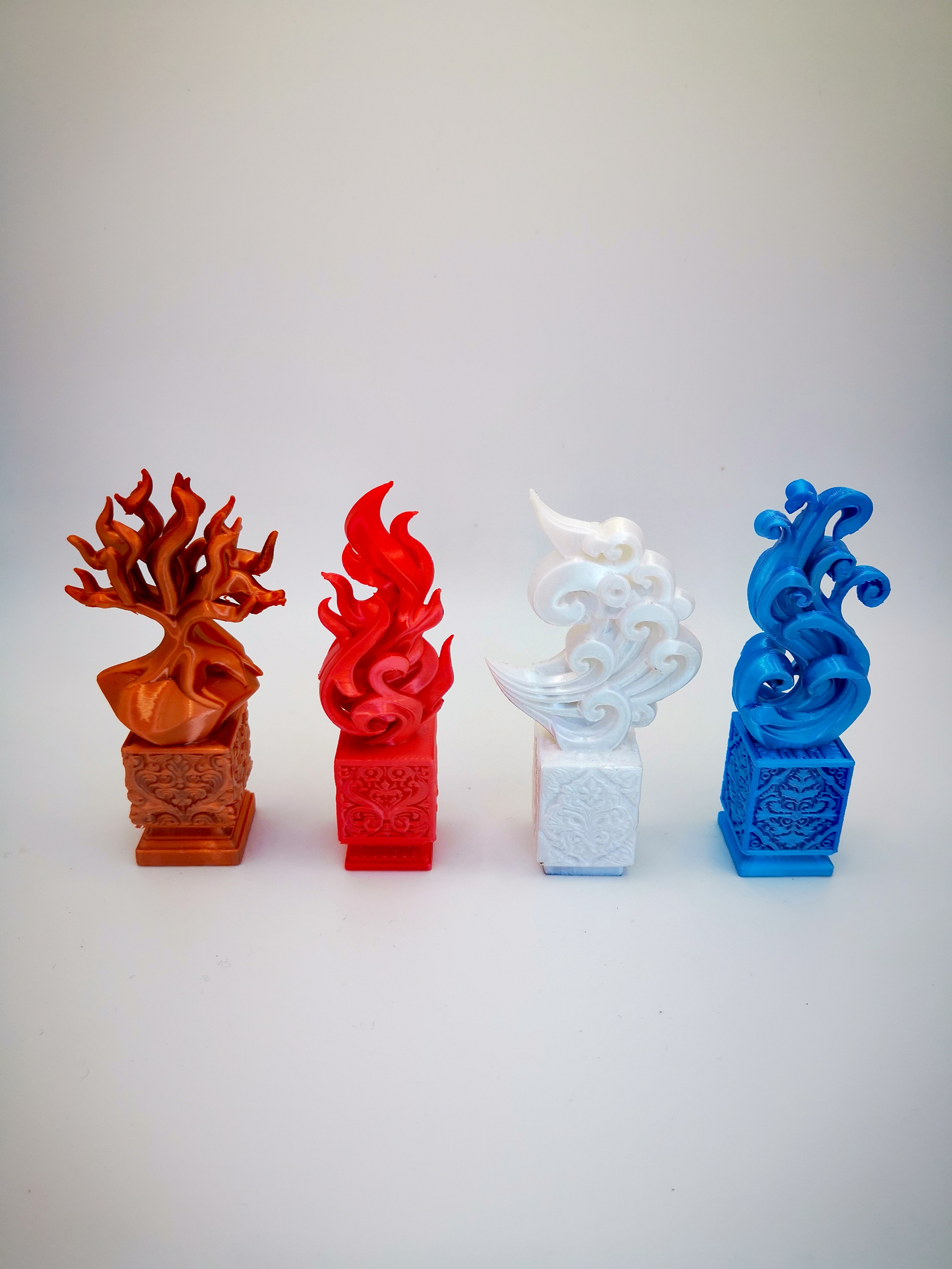 Statues des 4 éléments (à l'unité)