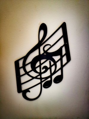 Art mural partition musicale