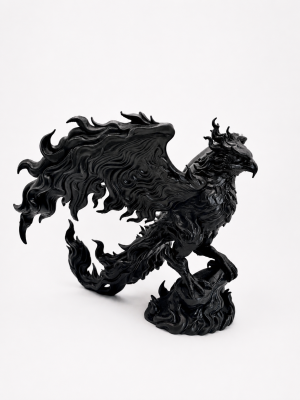 Sculpture d'aigle de feu
