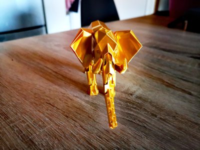 Elephant - Poly art