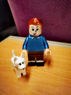 Paire Tintin & Milou (style Playmobil)