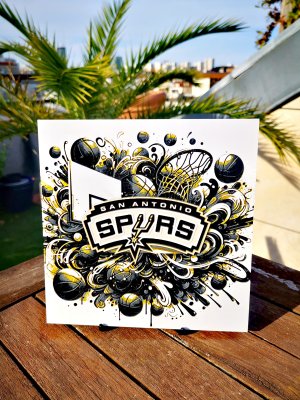 Gravure blason des San Antonio Spurs