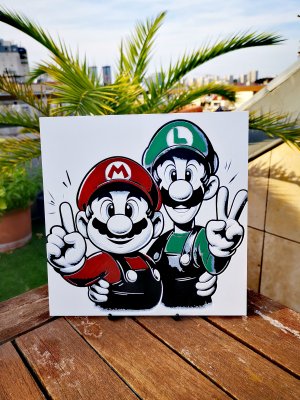 Gravure de Mario & Luigi