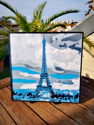 Gravure de la Tour Eiffel