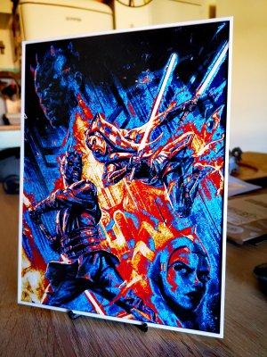 Gravure Ahsoka Tano vs Dark Maul