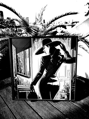 Gravure Femme sexy N&B