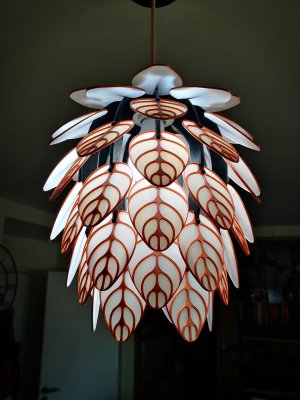 Plafonnier à feuilles